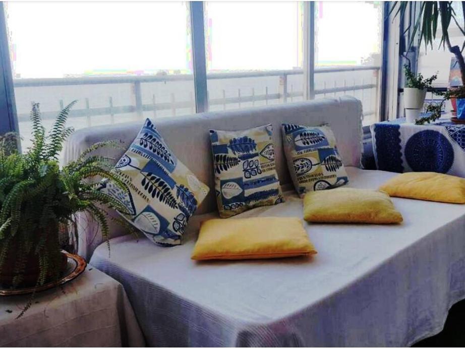 ולנסיה Blue Double Private Room At Front Beach - Habitacion Doble En La Playa מראה חיצוני תמונה